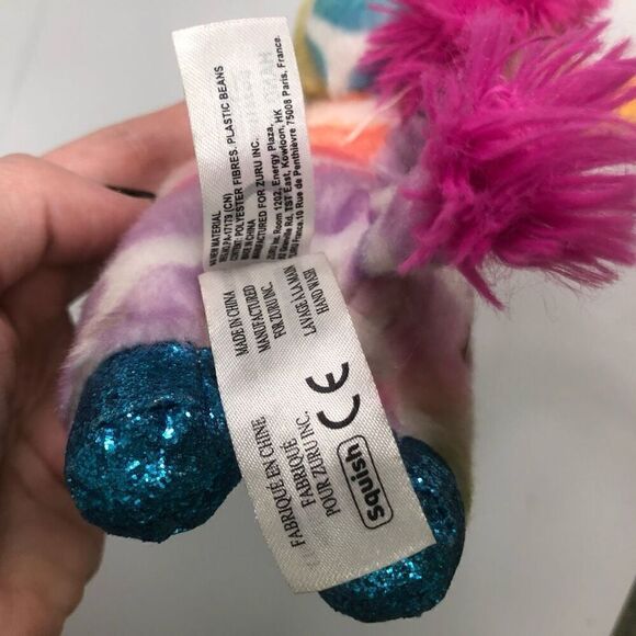 zuru coco surprise rainbow unicorn plush stuffed animal 5 inch blue glitter eyes - Picture 8 of 9